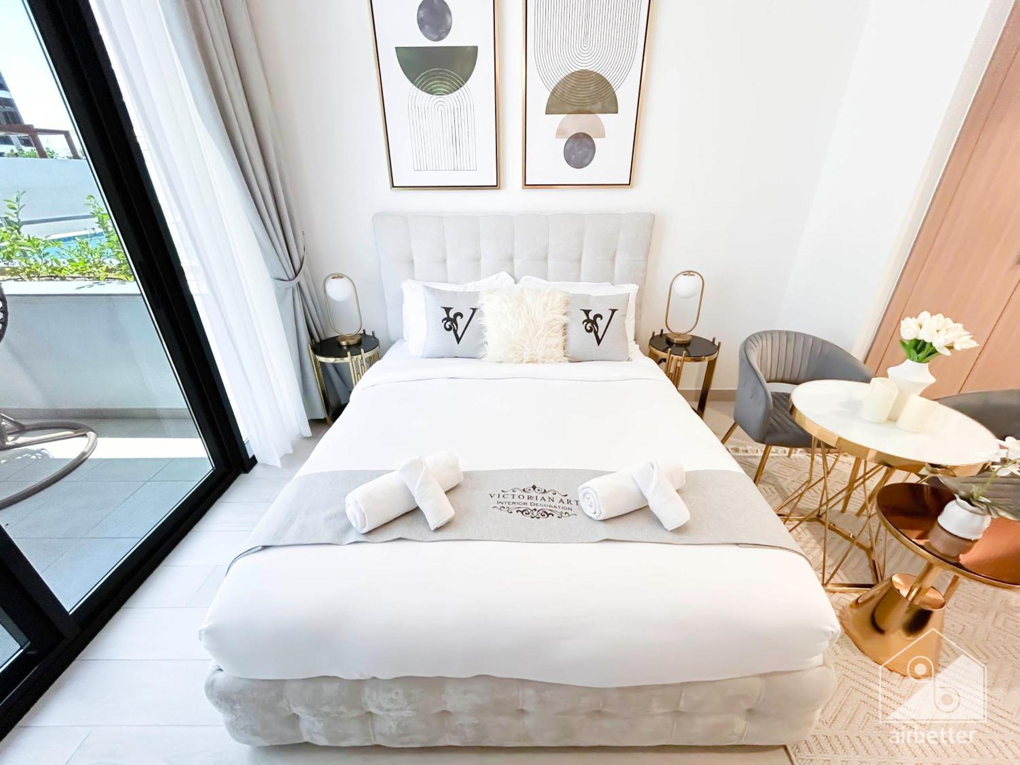 Charming Studio With Balcony In Azizi Riviera Дубай Екстериор снимка