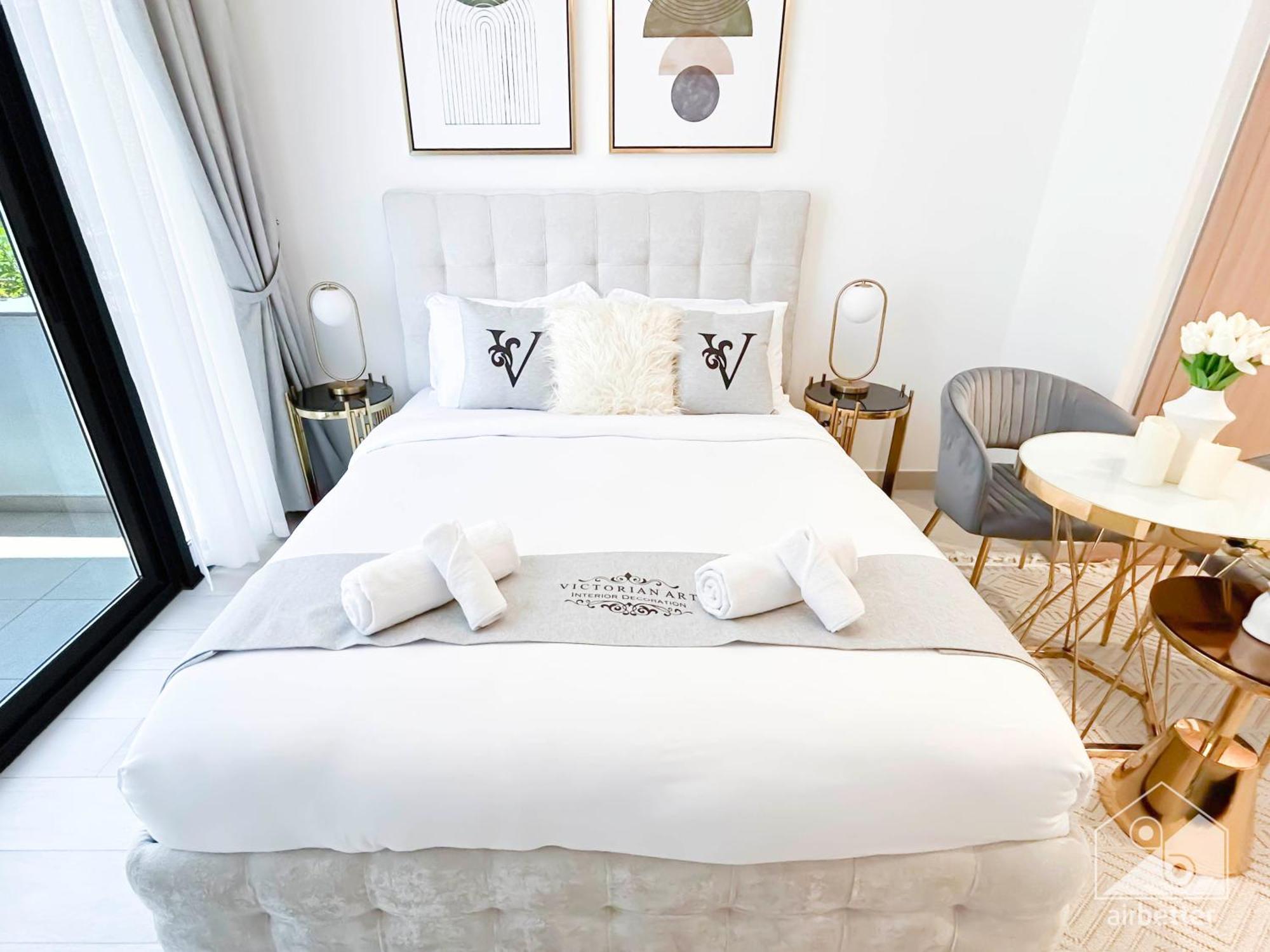 Charming Studio With Balcony In Azizi Riviera Дубай Екстериор снимка