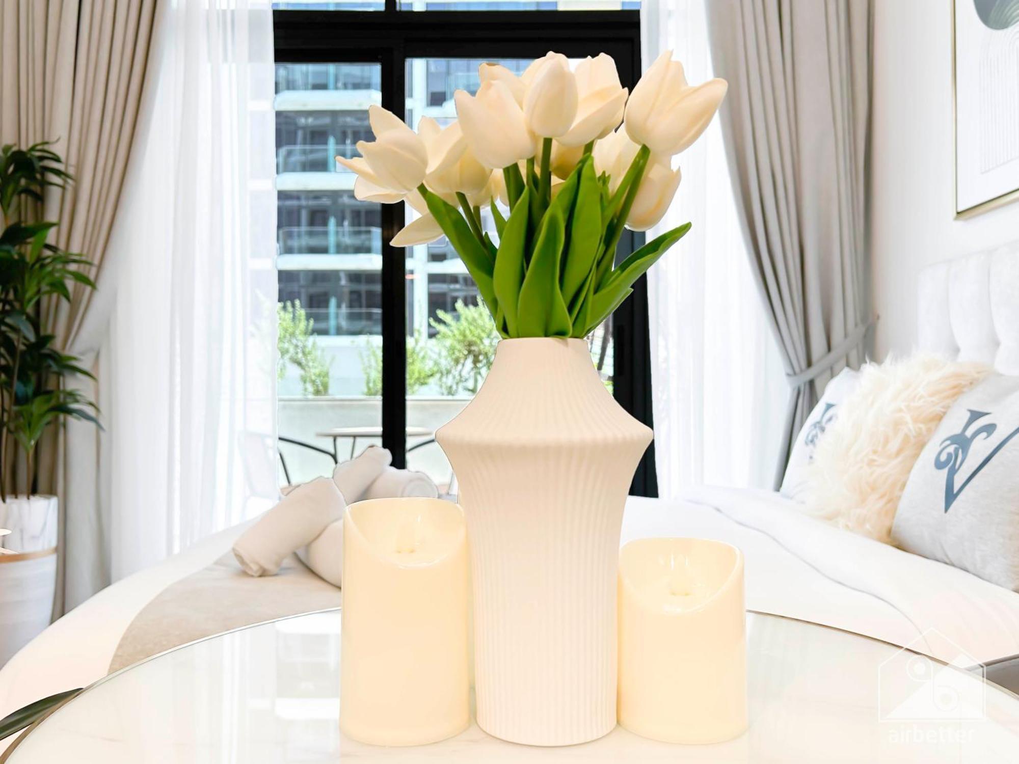 Charming Studio With Balcony In Azizi Riviera Дубай Екстериор снимка